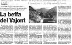 Il Nuovo Friuli, 13/11/2004, Articolo di Francesca Tessaro